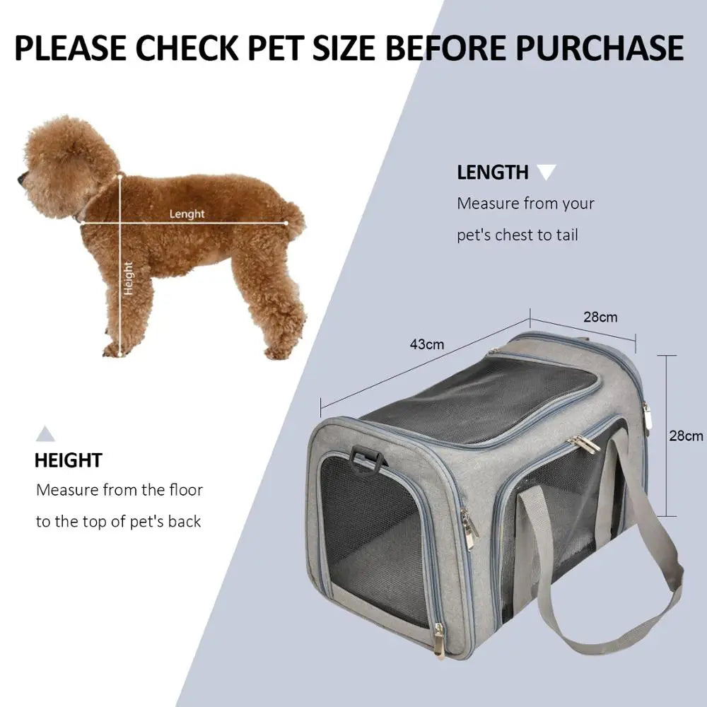 Soft-Sided Airline Approved Pet Travel Backpack