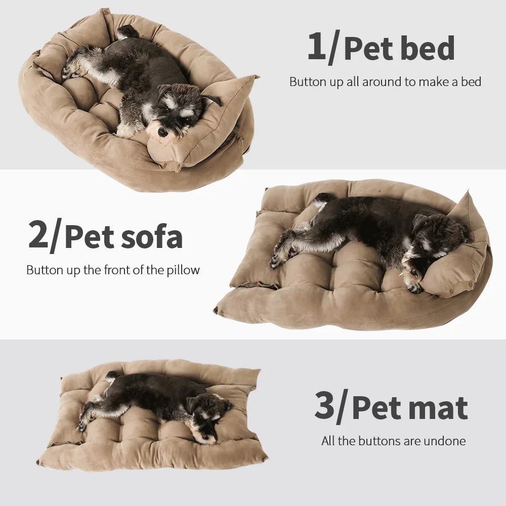 3-in-1 Multifunctional Dog & Cat Bed Mat