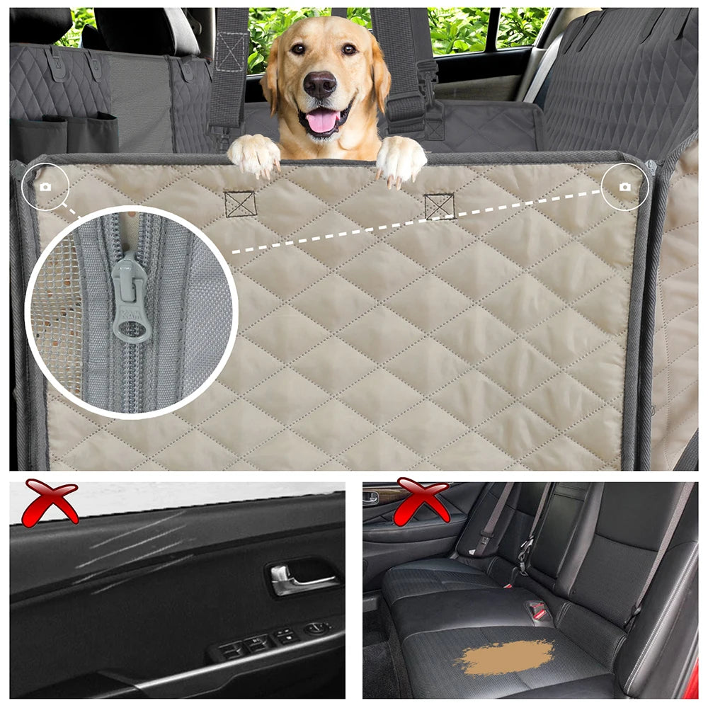 PETRAVEL Waterproof Dog Car Seat Cover & Hammock