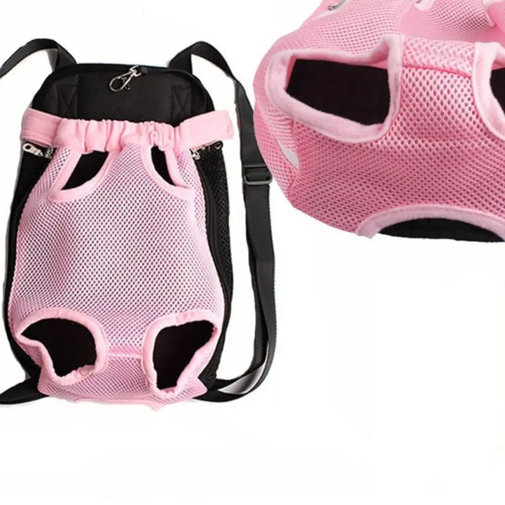 Legs Out Front Dog Carrier Backpack – Adjustable for Small Pets