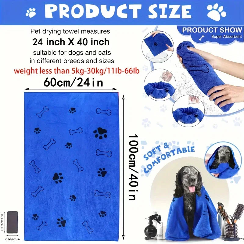 Quick-Dry Microfiber Dog & Cat Towel