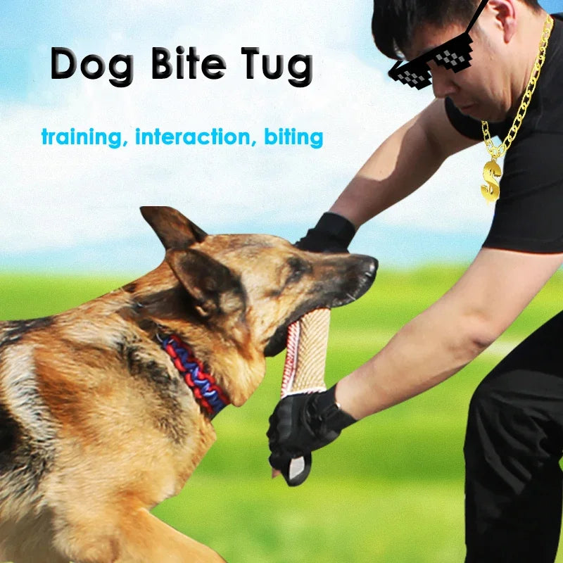 2- Handle Dog Bite Training Tug Pillow