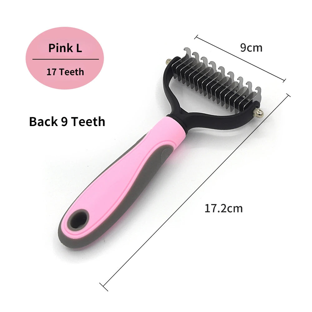 Professional Pet Deshedding & Knot Cutter Brush