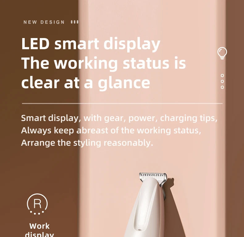 Electric Pet Groomer Trimmer – LED & Low Noise Design