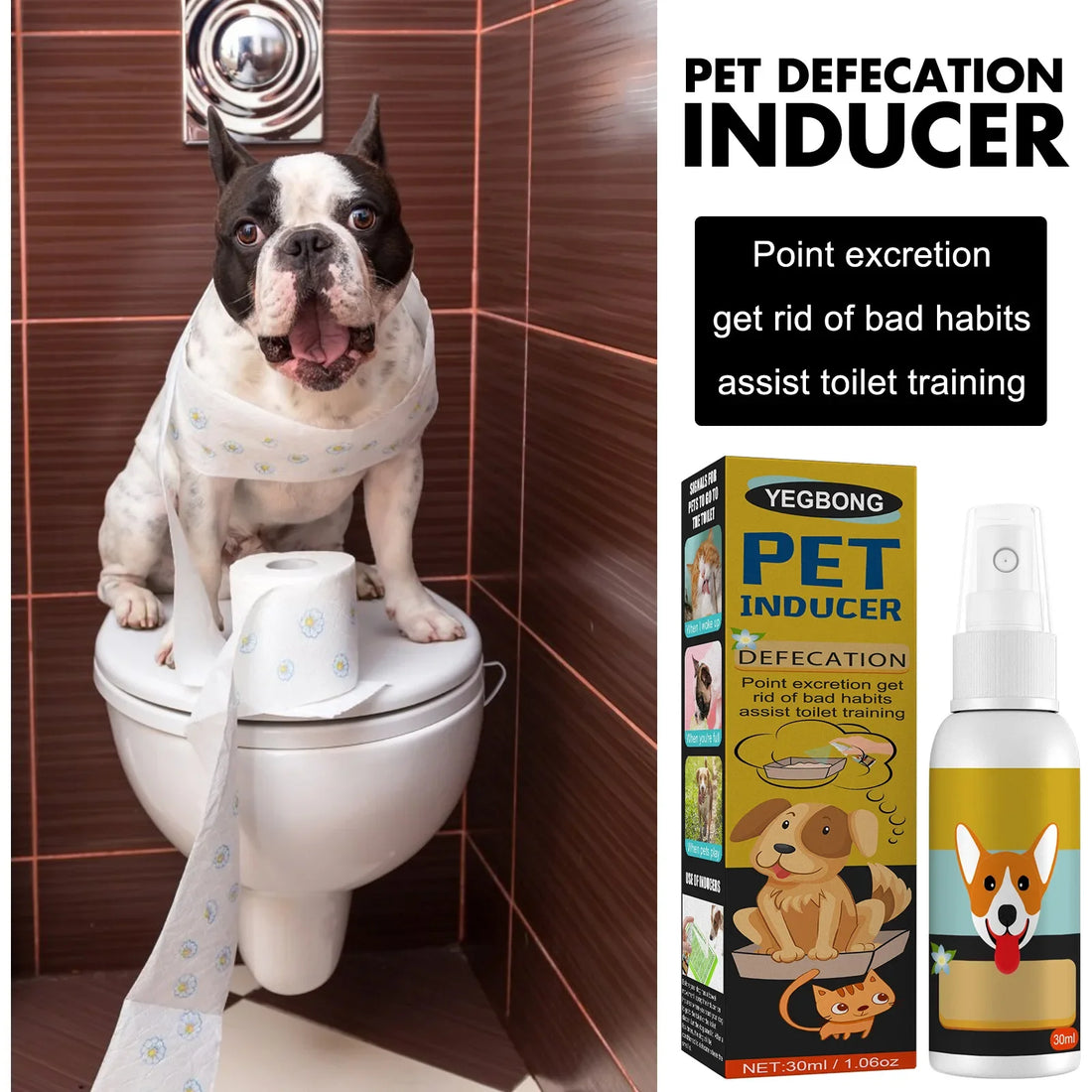 Dog & Cat Potty Training Spray – Urine & Stool Trainer