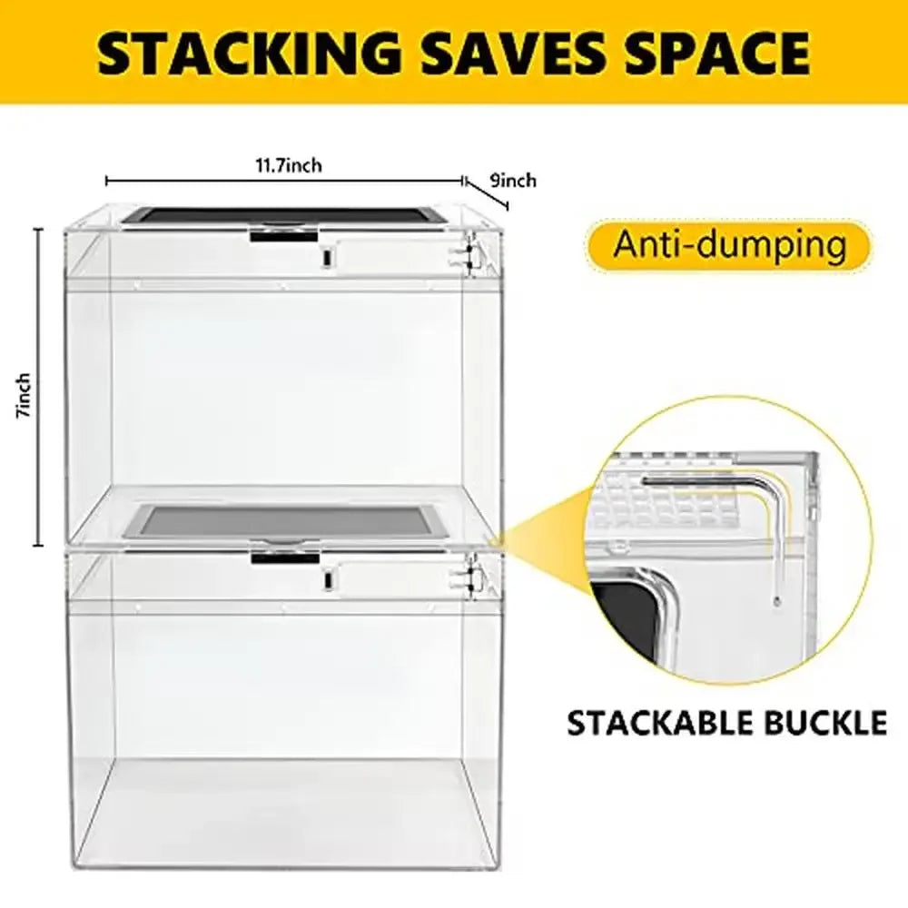 Reptile Terrarium PC Tank Starter Kit 15.6"x8"x10"
