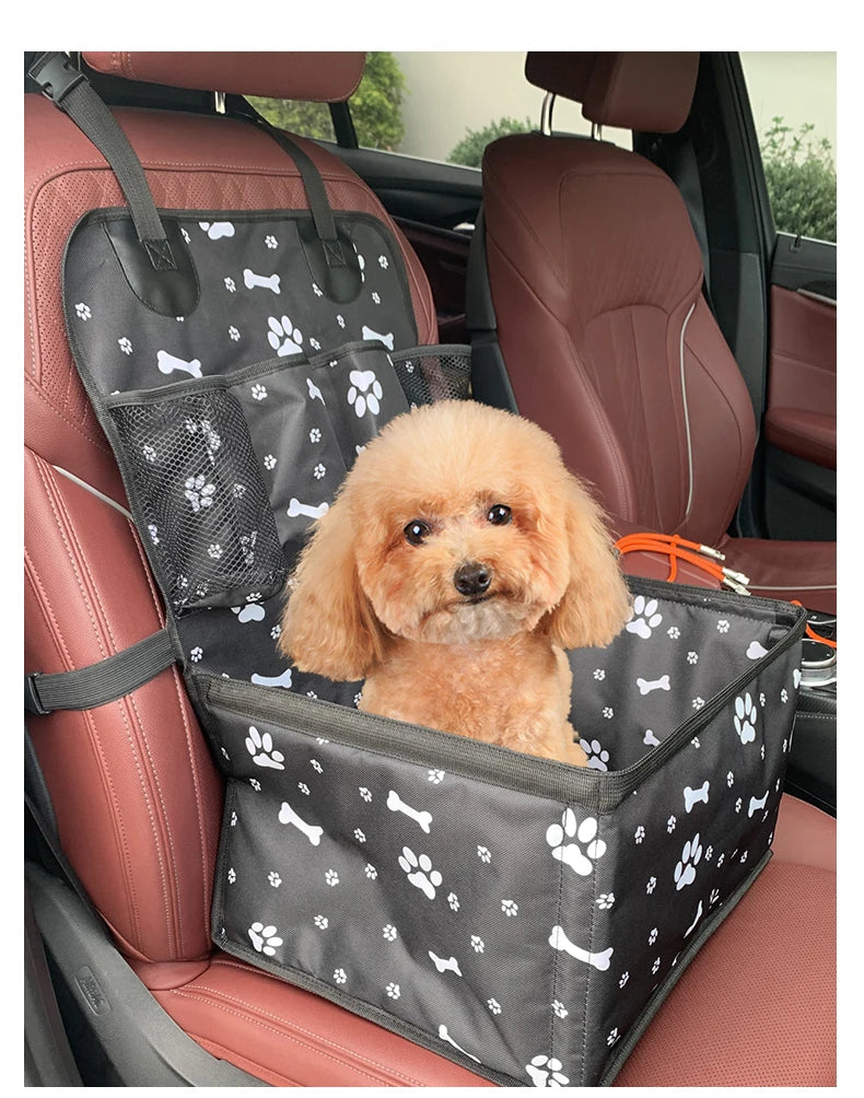 Dog Car Seat with Storage Pockets,Scratch Proof Durable Pet Booster Car Front Seat for Small Medium Dog