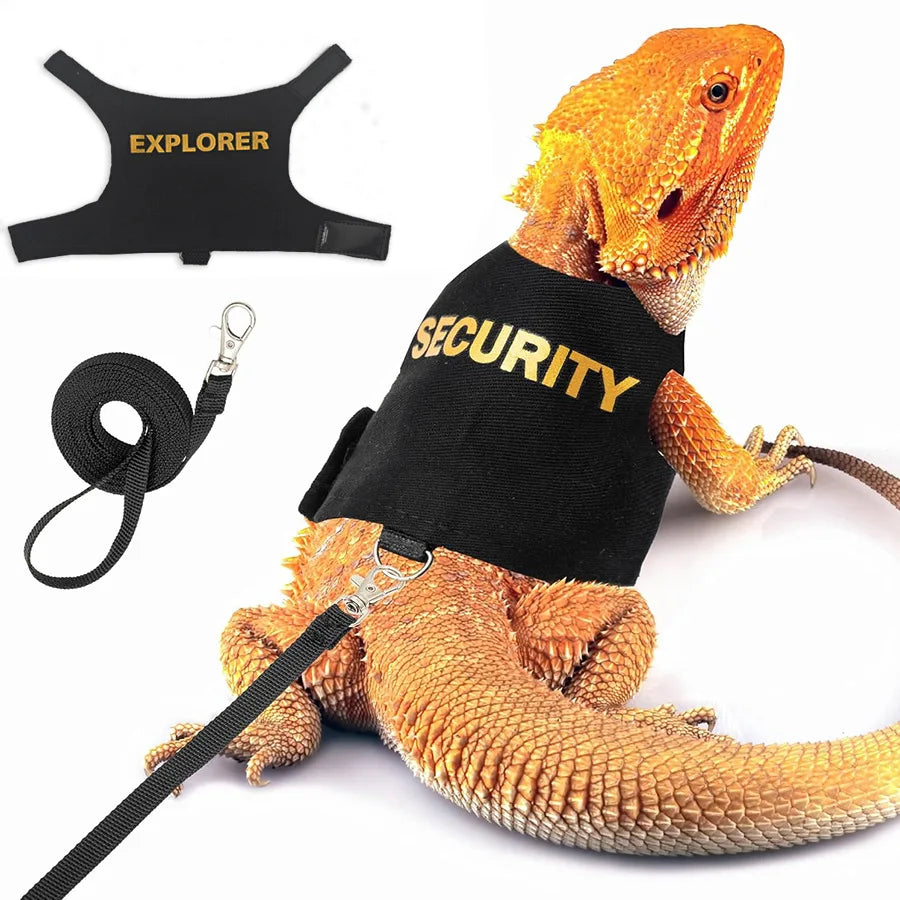 Lizard Harness with Dragon Wings – Soft Padded Reptile Vest