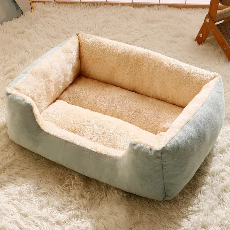 Cozy Cat & Dog Bed Cushion with Basket Design