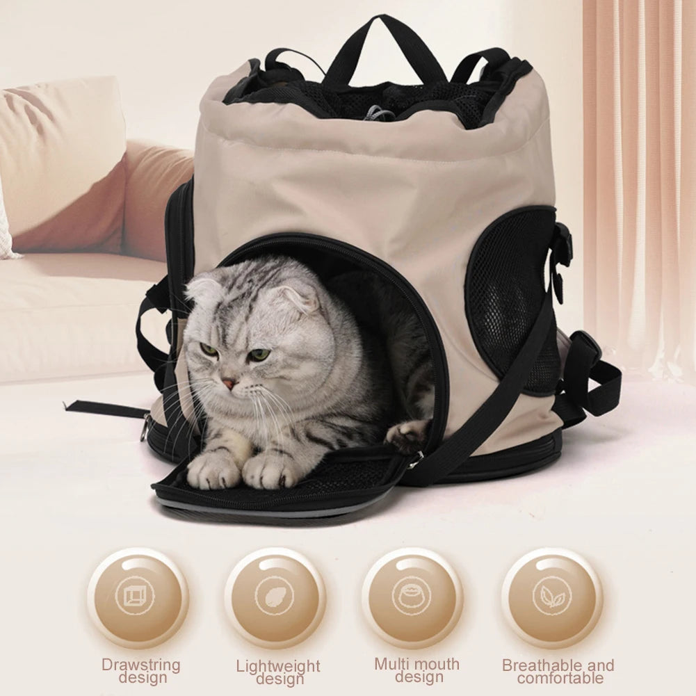 Large Capacity Pet Travel Backpack Carrier