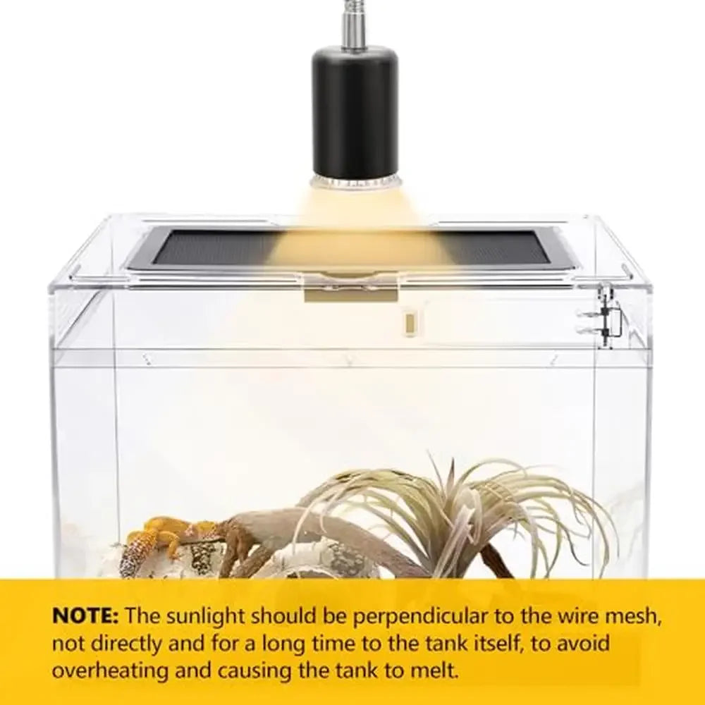 Reptile Terrarium PC Tank Starter Kit 15.6"x8"x10"