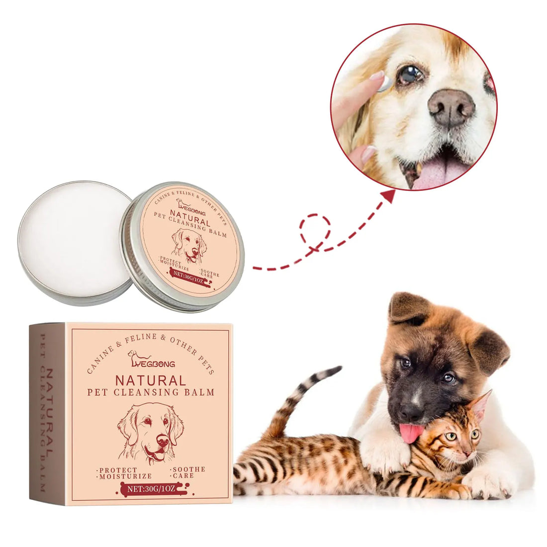 30g Natural Pet Eye Cleaner Cream