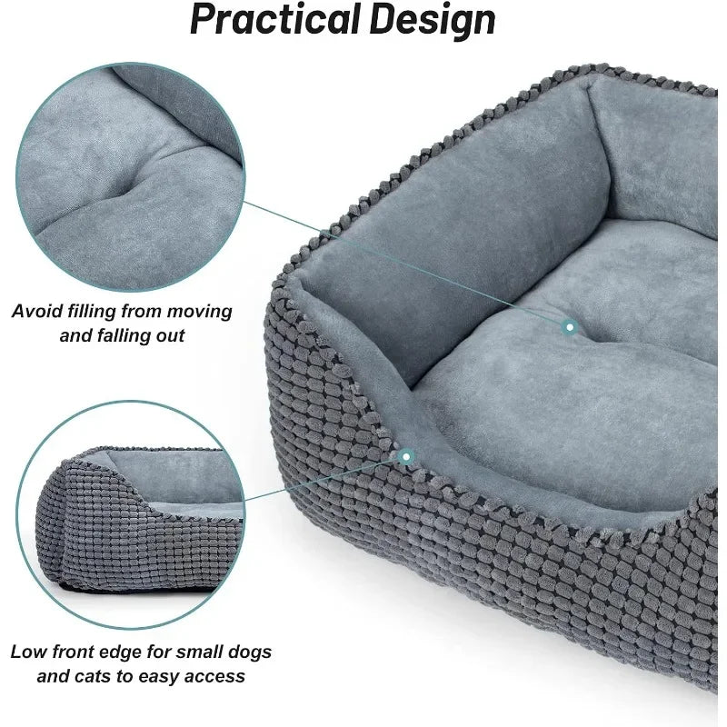 Orthopedic Washable Dog & Cat Bed - Rectangle