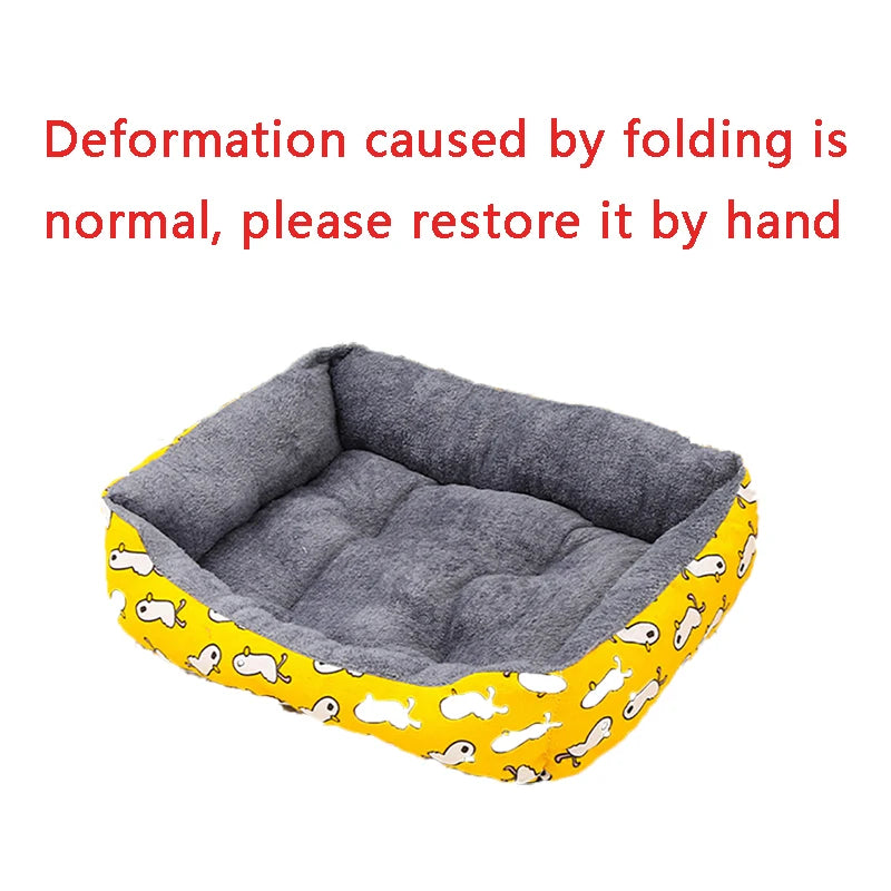 Large Warm Dog & Cat Bed with Thick Breathable Mat