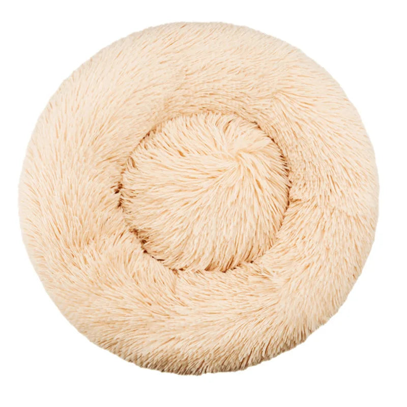 Round Plush Winter Dog & Cat Bed