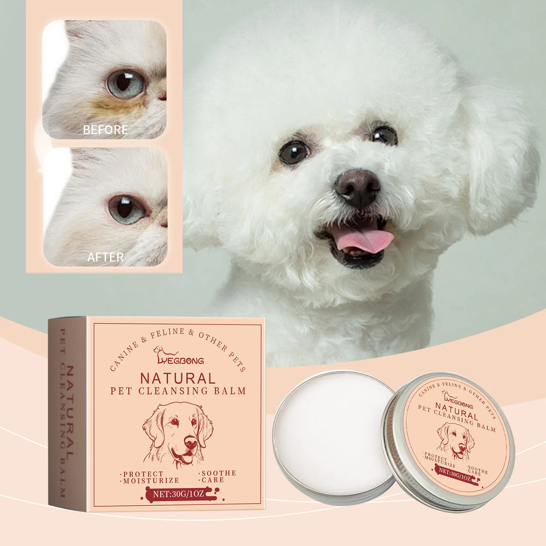 30g Natural Pet Eye Cleaner Cream
