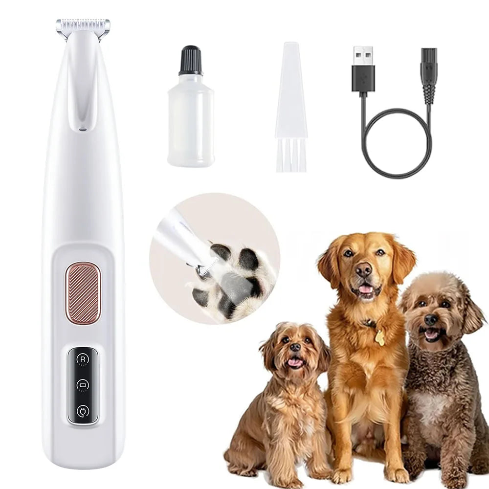 Electric Pet Groomer Trimmer – LED & Low Noise Design