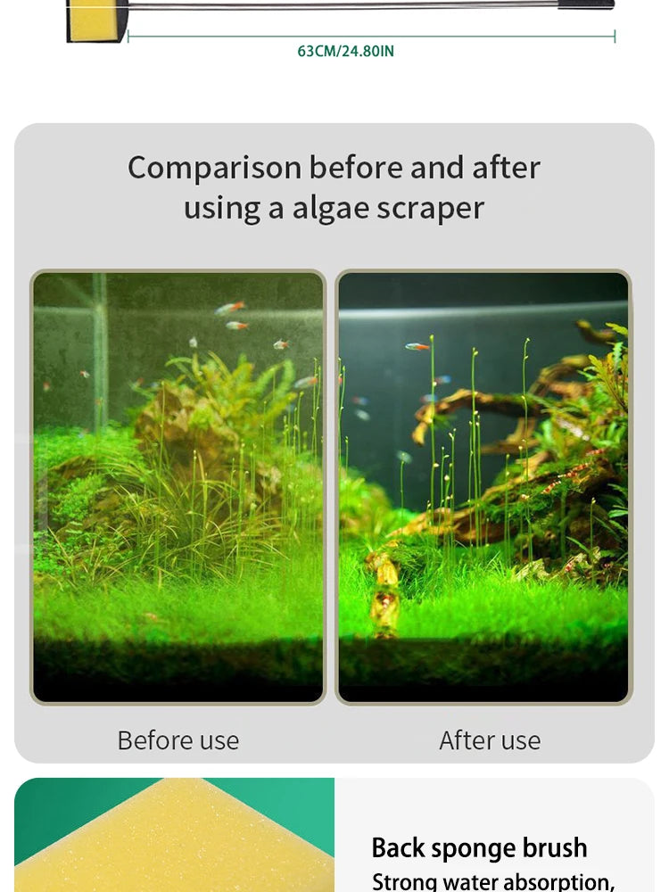 Long Handle Aquarium Cleaning Brush