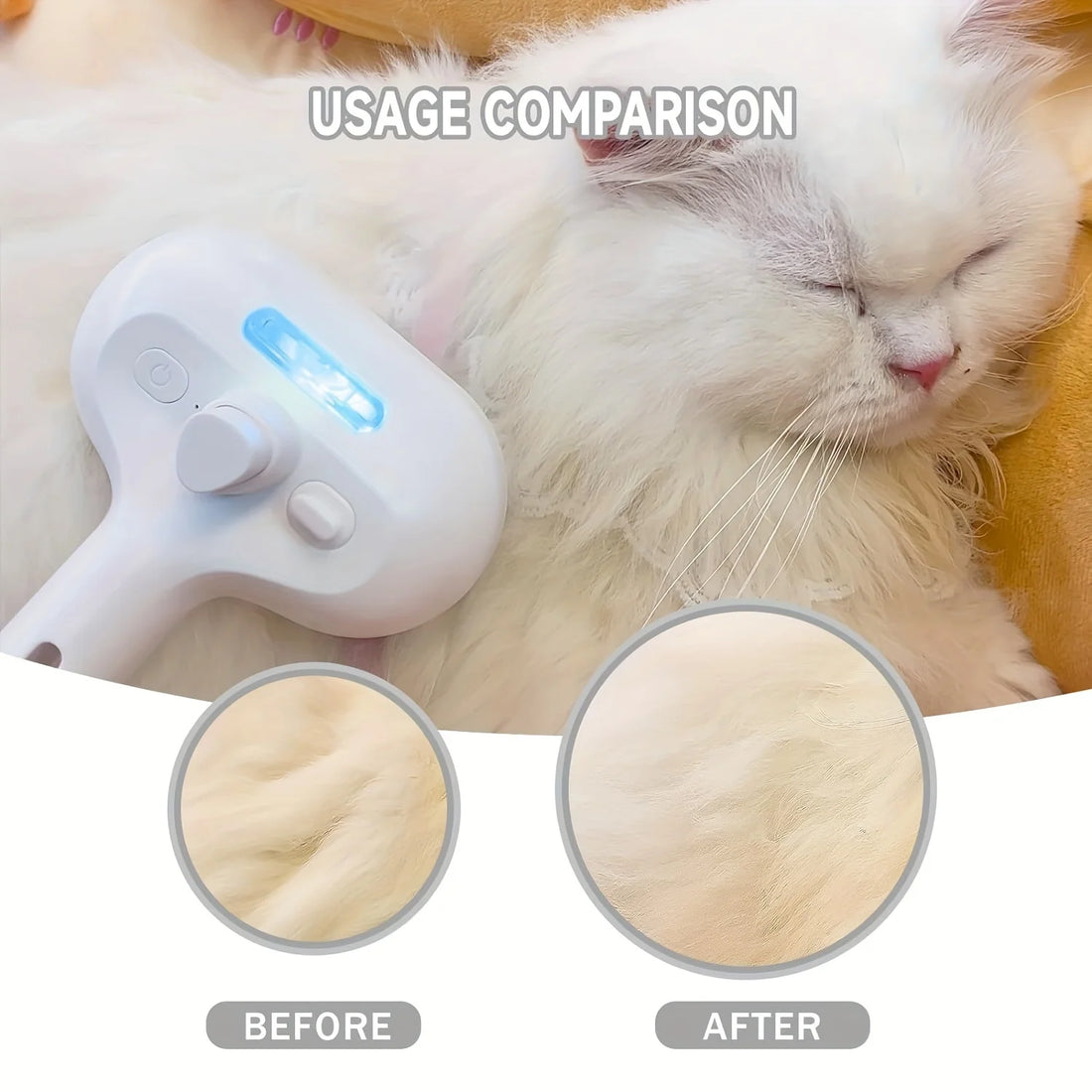 Pet Spray Hair Remover & Dematting Comb