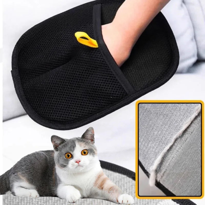 Pet Grooming Glove – Hair Remover for Dogs, Cats & Furniture