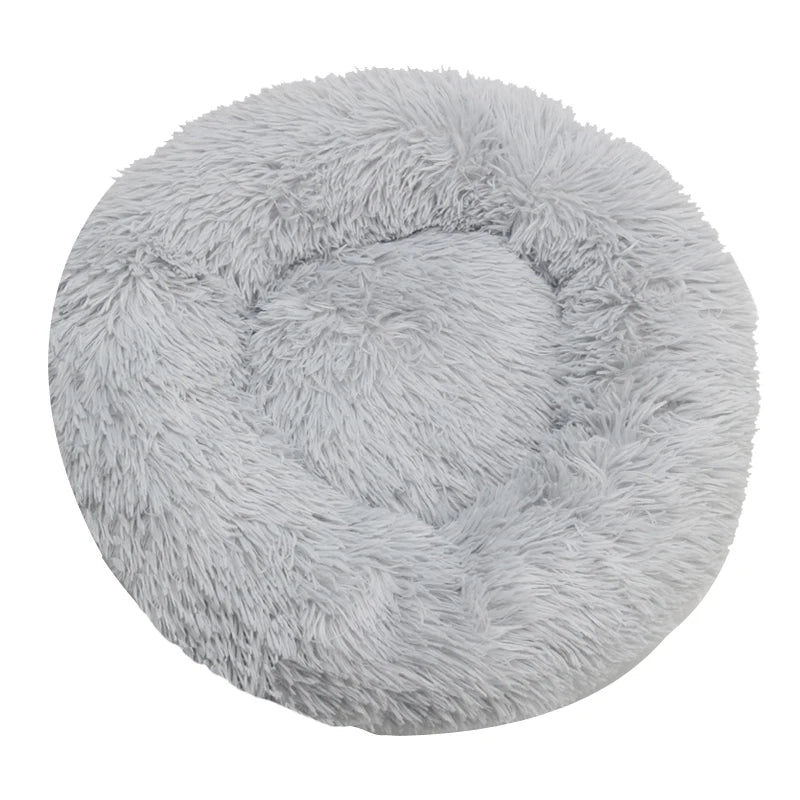 Round Plush Winter Dog & Cat Bed