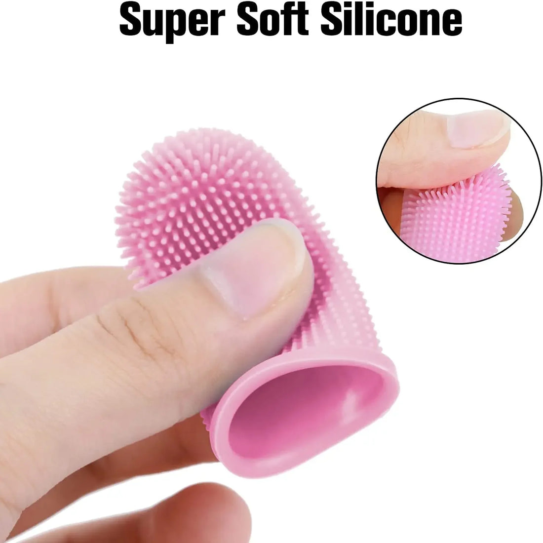 1PC Silicone Pet Finger Toothbrush – Soft & Safe for Dogs and Cats