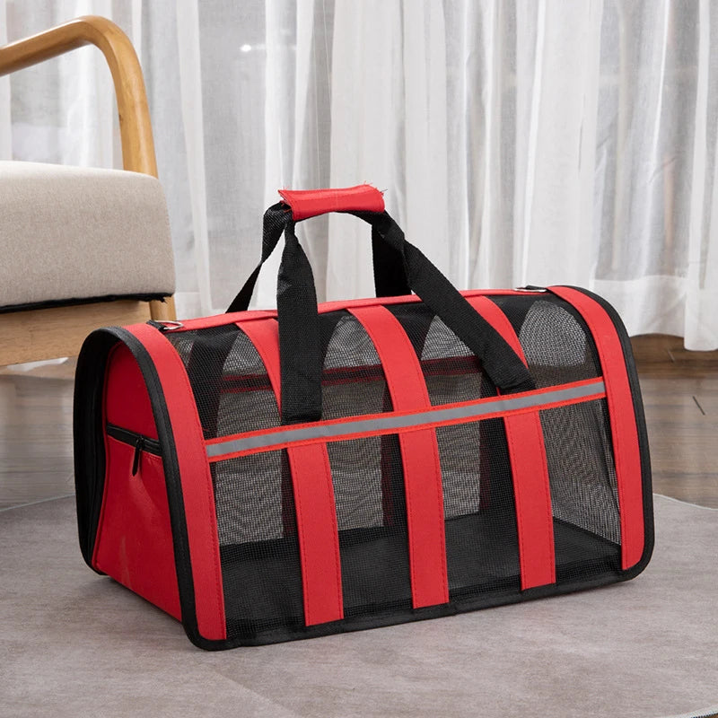 Foldable Breathable Pet Outing Handbag
