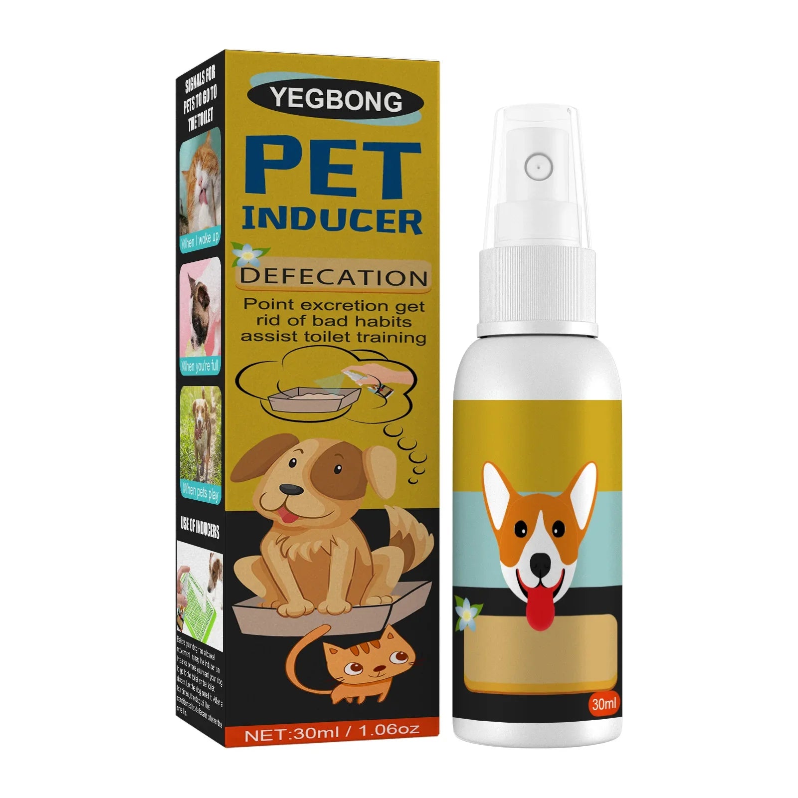 Dog & Cat Potty Training Spray – Urine & Stool Trainer
