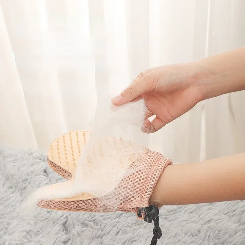 Pet Grooming Glove for Cats & Dogs