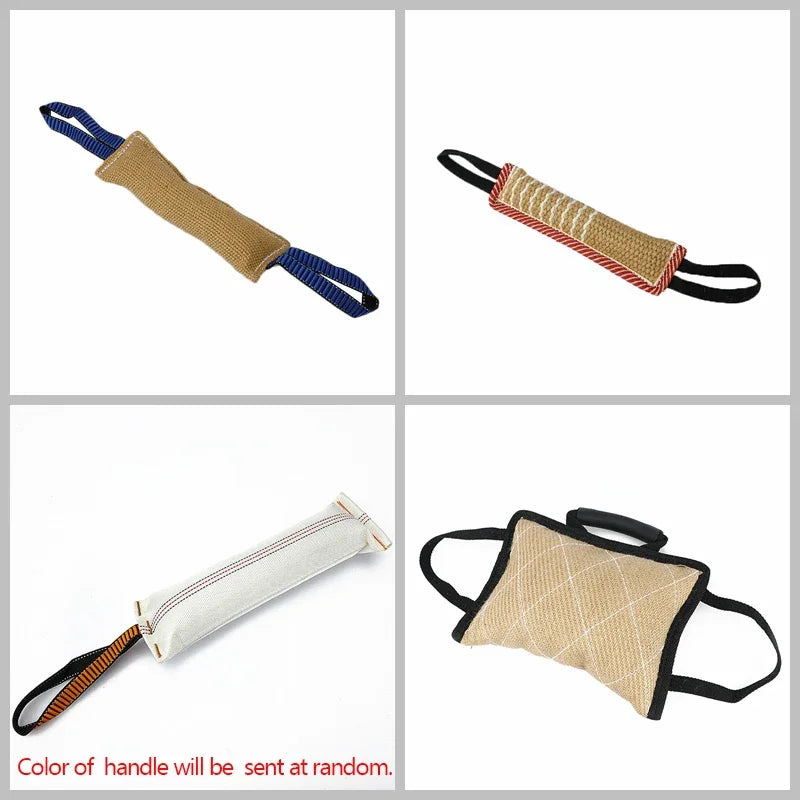 2- Handle Dog Bite Training Tug Pillow