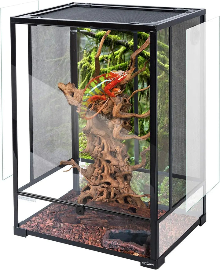 24" Tall Glass Reptile Terrarium with Double Doors
