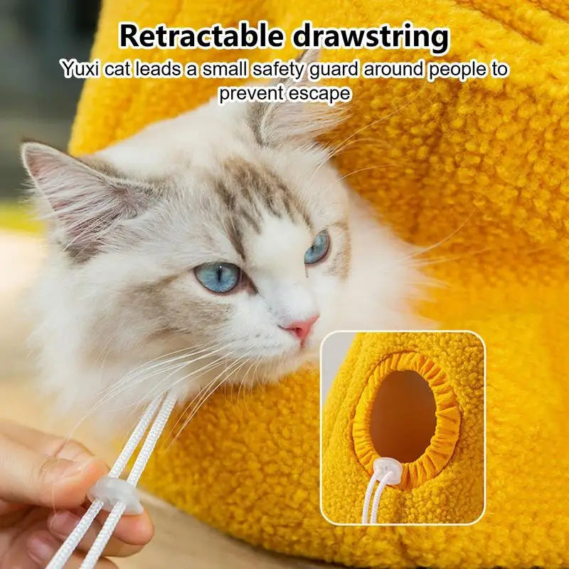 Giraffe Print Plush Pet Travel Tote Bag