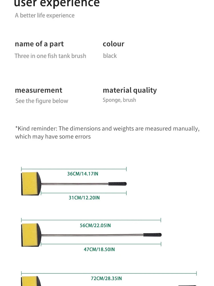 Long Handle Aquarium Cleaning Brush