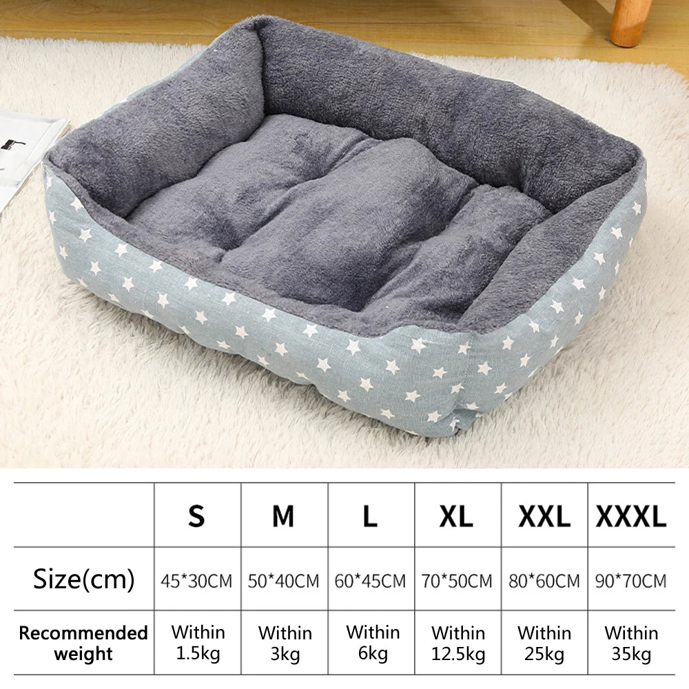 Large Warm Dog & Cat Bed with Thick Breathable Mat