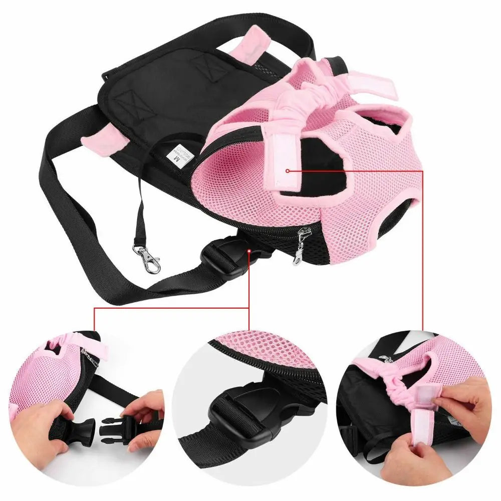 Legs Out Front Dog Carrier Backpack – Adjustable for Small Pets