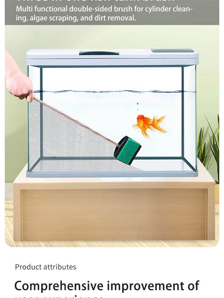 Long Handle Aquarium Cleaning Brush