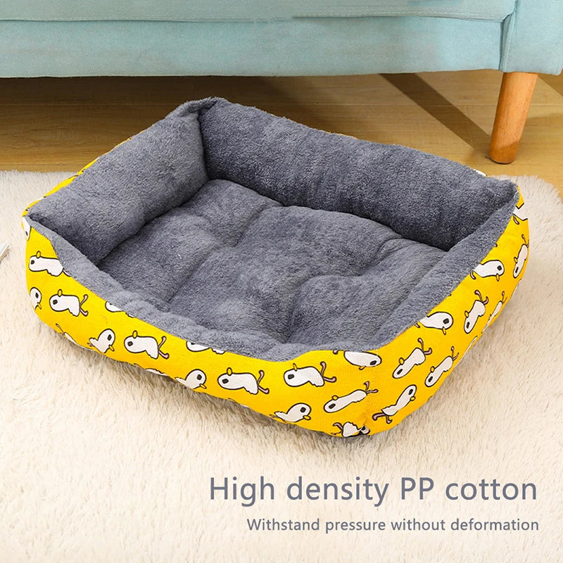 Large Warm Dog & Cat Bed with Thick Breathable Mat