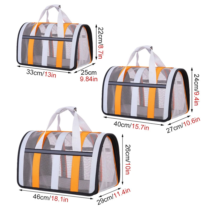 Foldable Breathable Pet Outing Handbag
