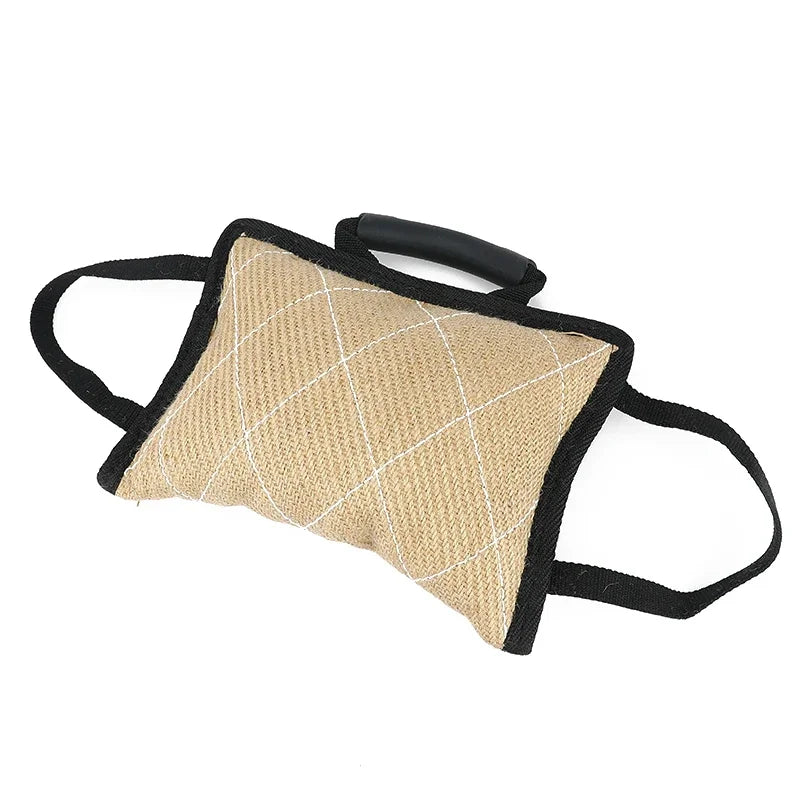2- Handle Dog Bite Training Tug Pillow