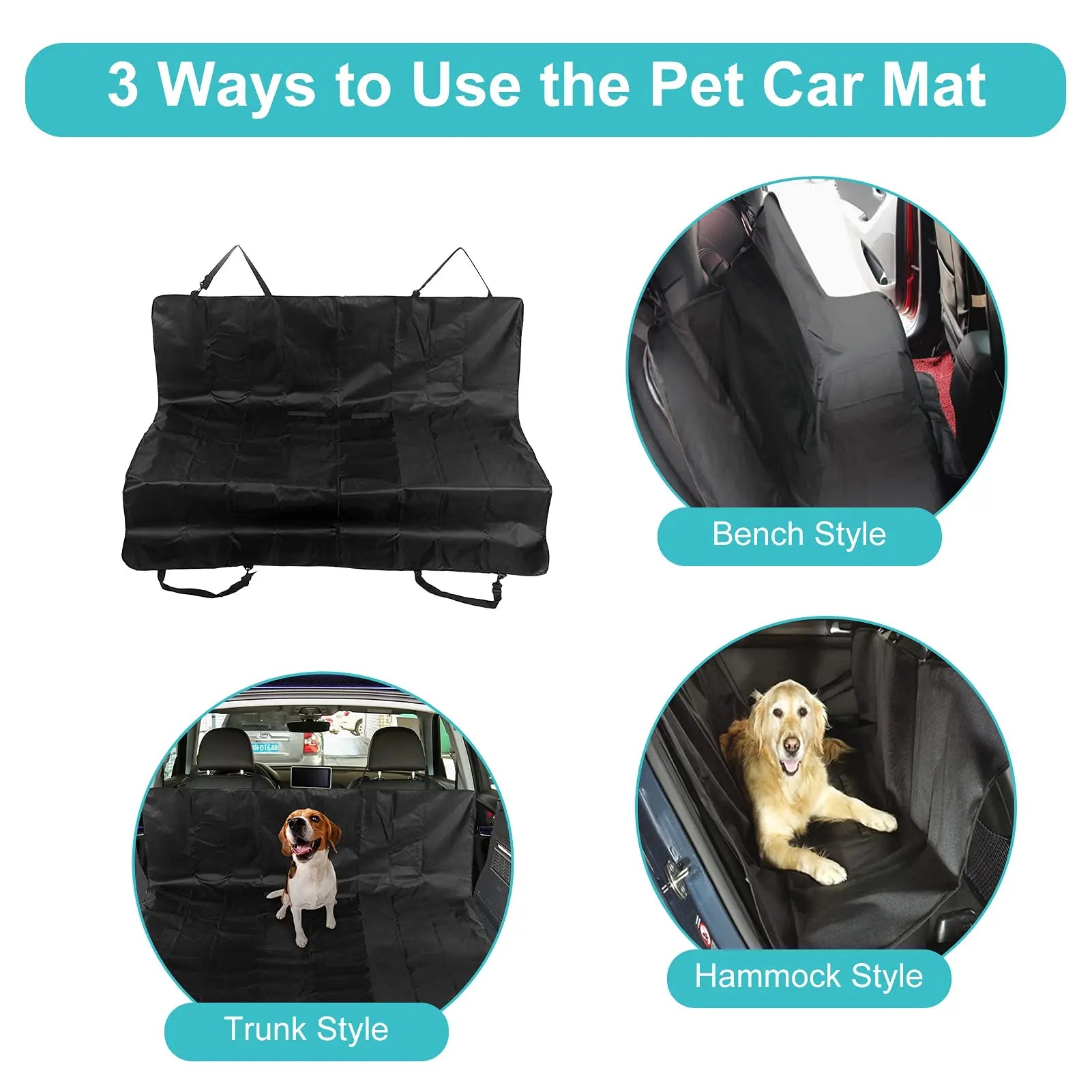 Waterproof Dog Car Seat Cover Hammock