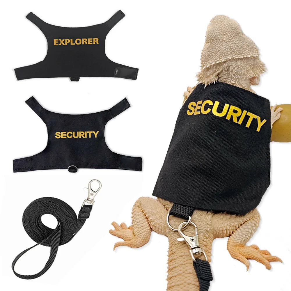Lizard Harness with Dragon Wings – Soft Padded Reptile Vest