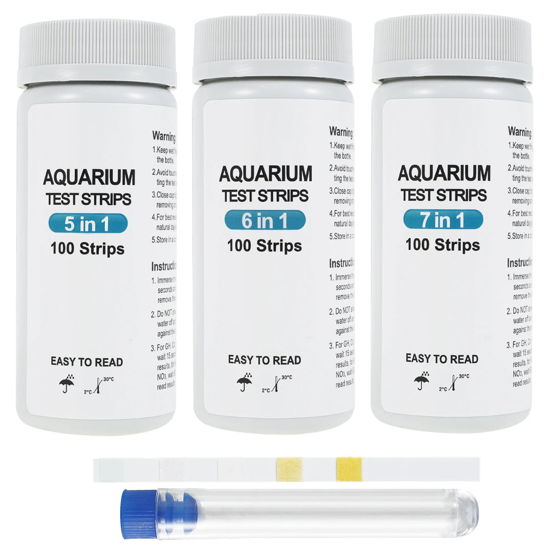 5-17 in 1 Aquarium Test Strips Water Quality Test Strip Fish Tank Nitrate pH Hardness Test Strips Freshwater Saltwater Water Spa