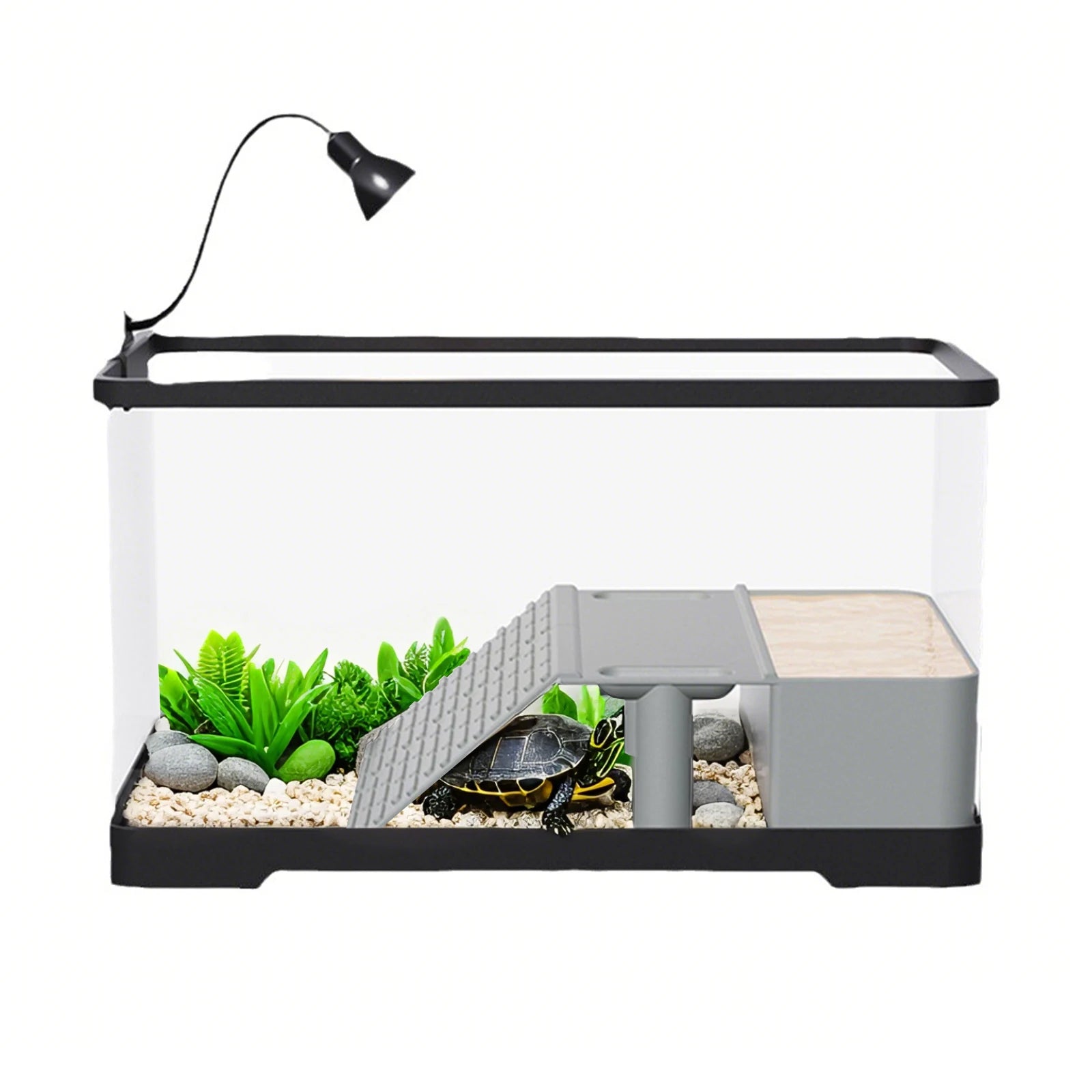 Acrylic Turtle Tank Habitat Kit with Basking Platform