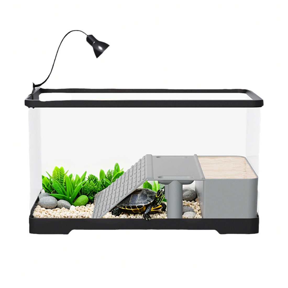 Acrylic Turtle Tank Habitat Kit with Basking Platform