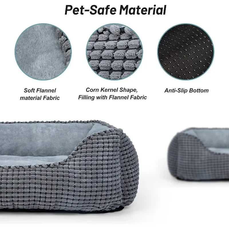 Orthopedic Washable Dog & Cat Bed - Rectangle