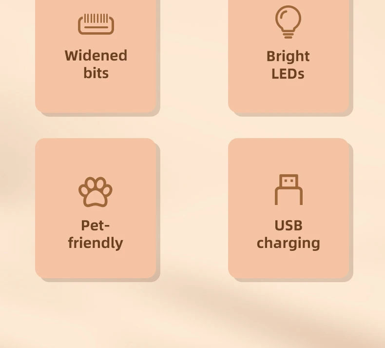 Electric Pet Groomer Trimmer – LED & Low Noise Design