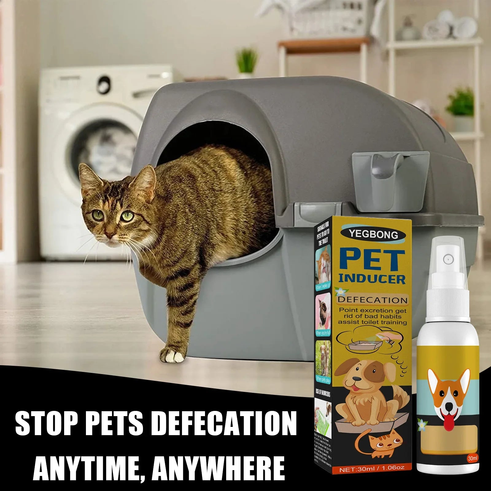 Dog & Cat Potty Training Spray – Urine & Stool Trainer