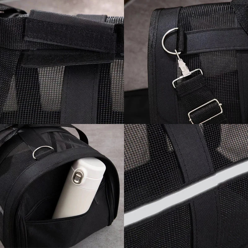 Foldable Breathable Pet Outing Handbag