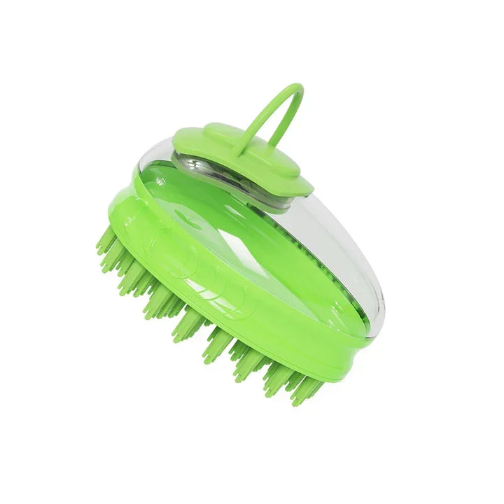 Dog Bath Massage Silicone Brush with Soap Dispenser