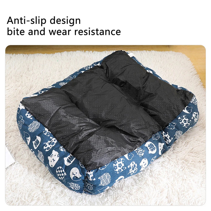 Large Warm Dog & Cat Bed with Thick Breathable Mat